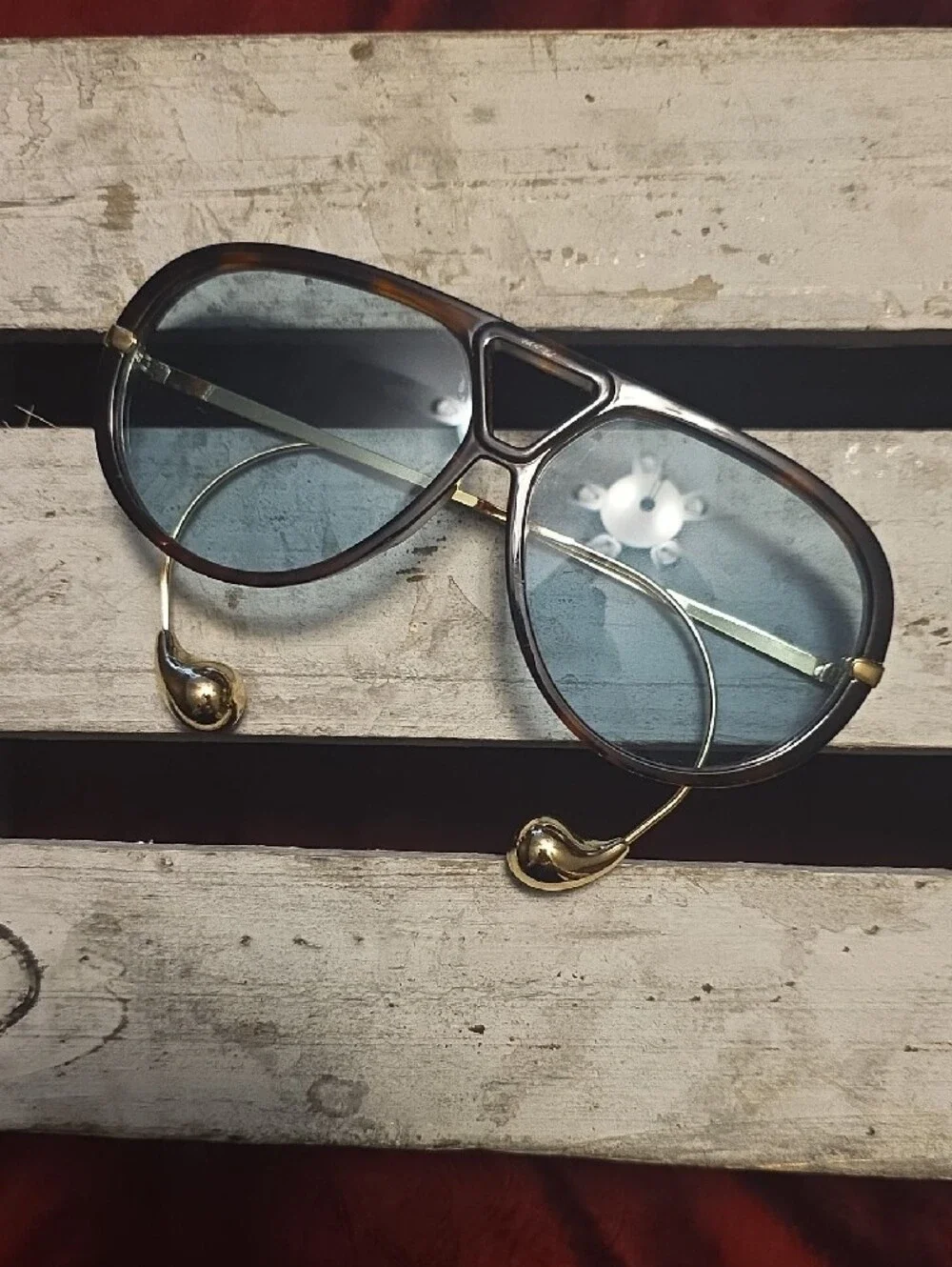 Pair Of Retro Aviator Sunglasses